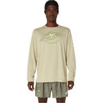 Vêtements ASICS ASICS Fujitrail Logo Maillot De Course Hommes-Vert