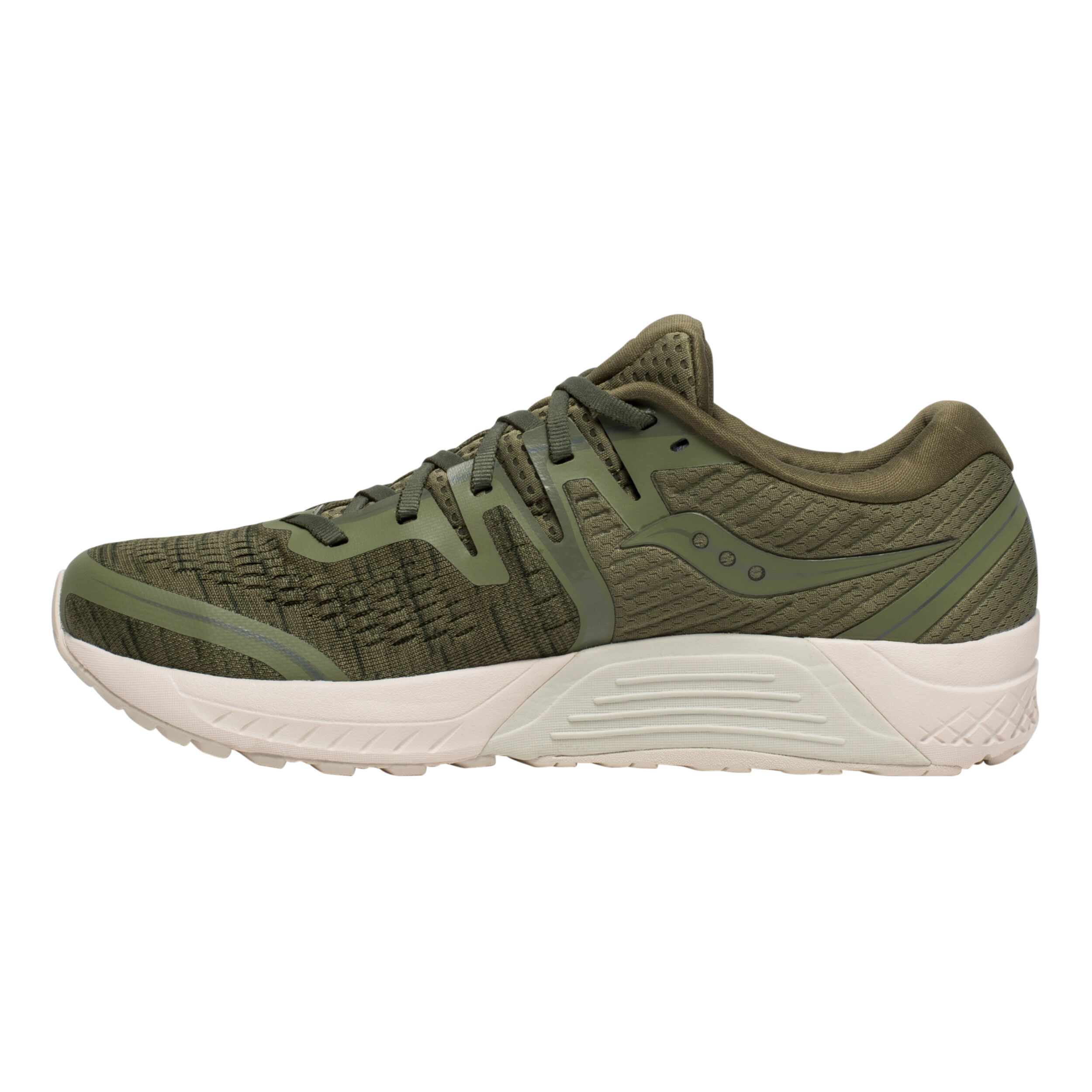 Acheter Saucony Guide Iso 2 Chaussure De Running Avec Stabilisateurs Hommes Vert Olive Vert Clair en ligne Running Point FR