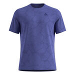 Vêtements Odlo Odlo Zeroweight Engineered Chill-Tec Maillot De Course Hommes-Bleu