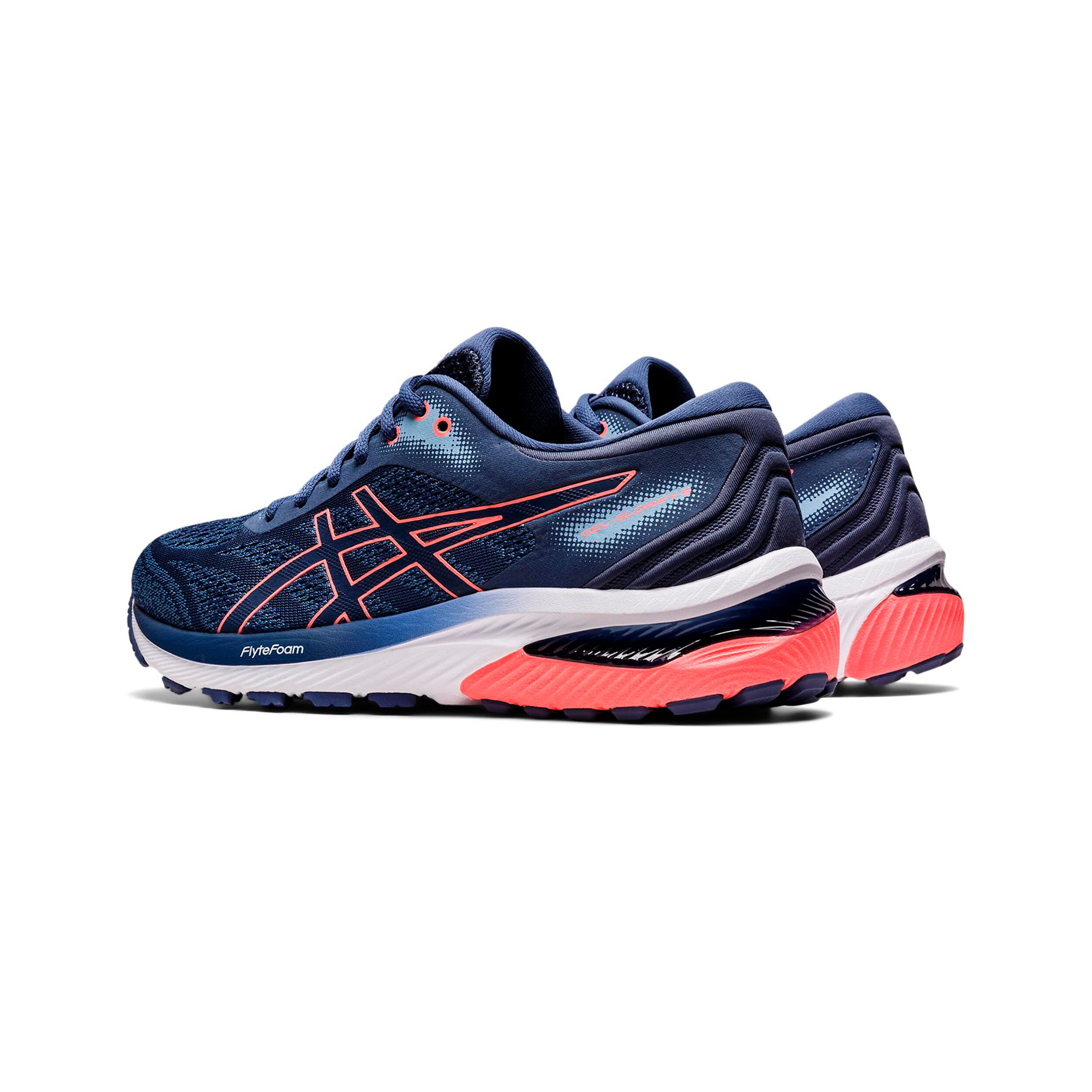 Gel Glorify 5 Chaussure De Running Sans Stabilisateurs Femmes Bleu