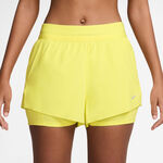 Vêtements Nike Nike Swift 2in1 Short Short de running Femmes-jaune citron, argent