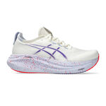 Chaussures de running ASICS ASICS Gel-Nimbus 27 Tokyo Chaussure De Running Sans Stabilisateurs Hommes-Blanc,Violet