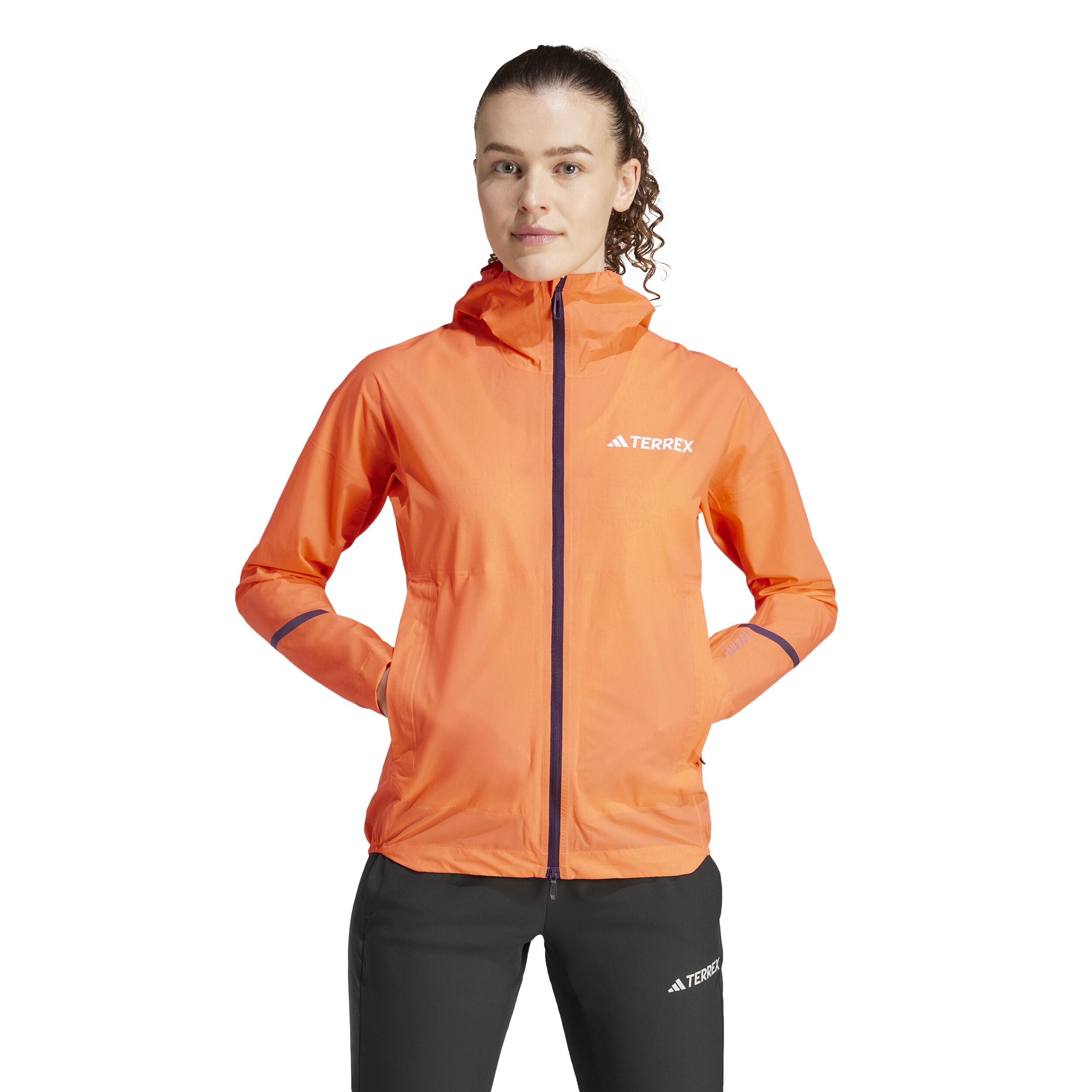 Acheter adidas Terrex XPR Light Rain Veste Running Femmes Orange en ligne Running Point FR