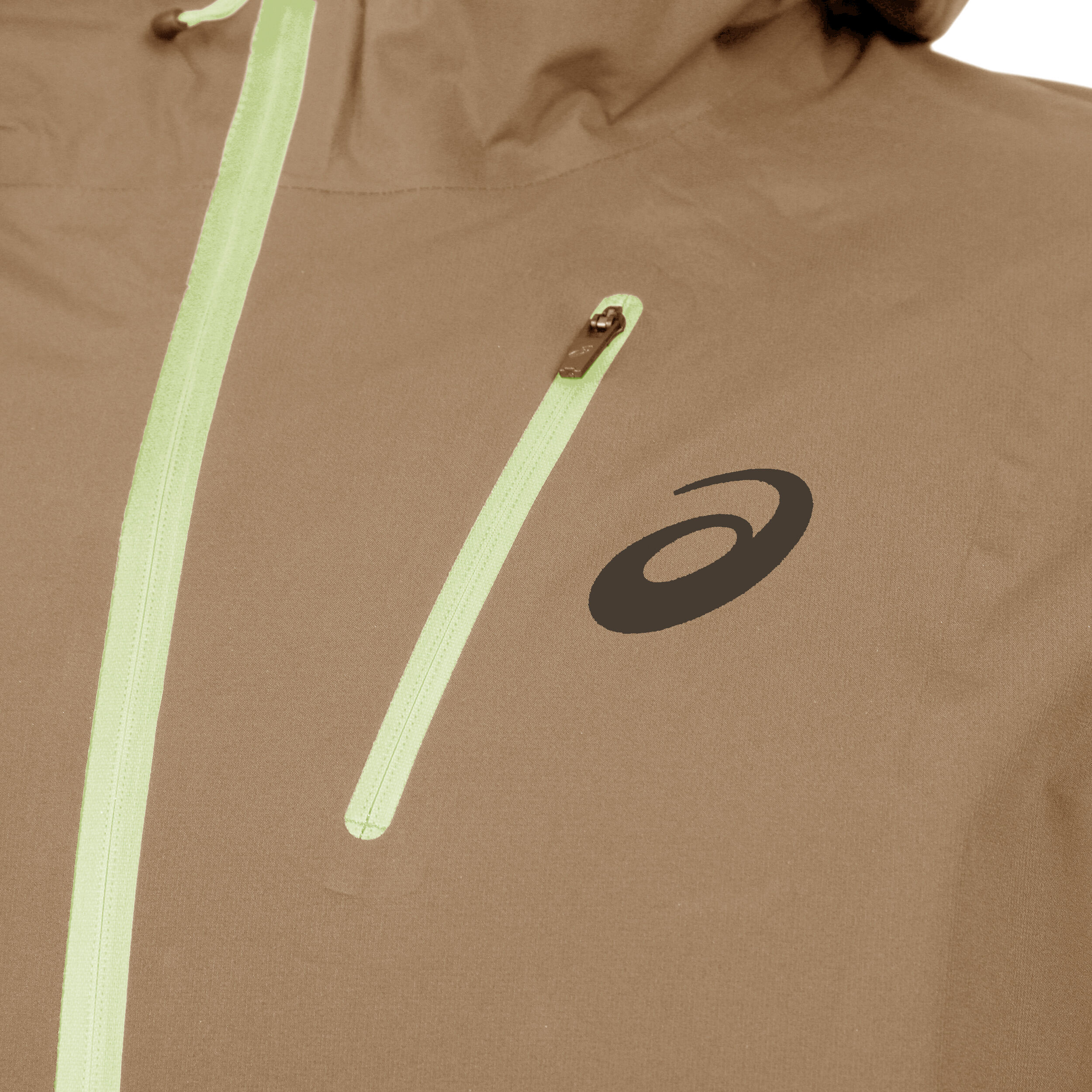 Acheter ASICS Fujitrail Waterproof Veste Running Hommes Beige en ligne Running Point FR