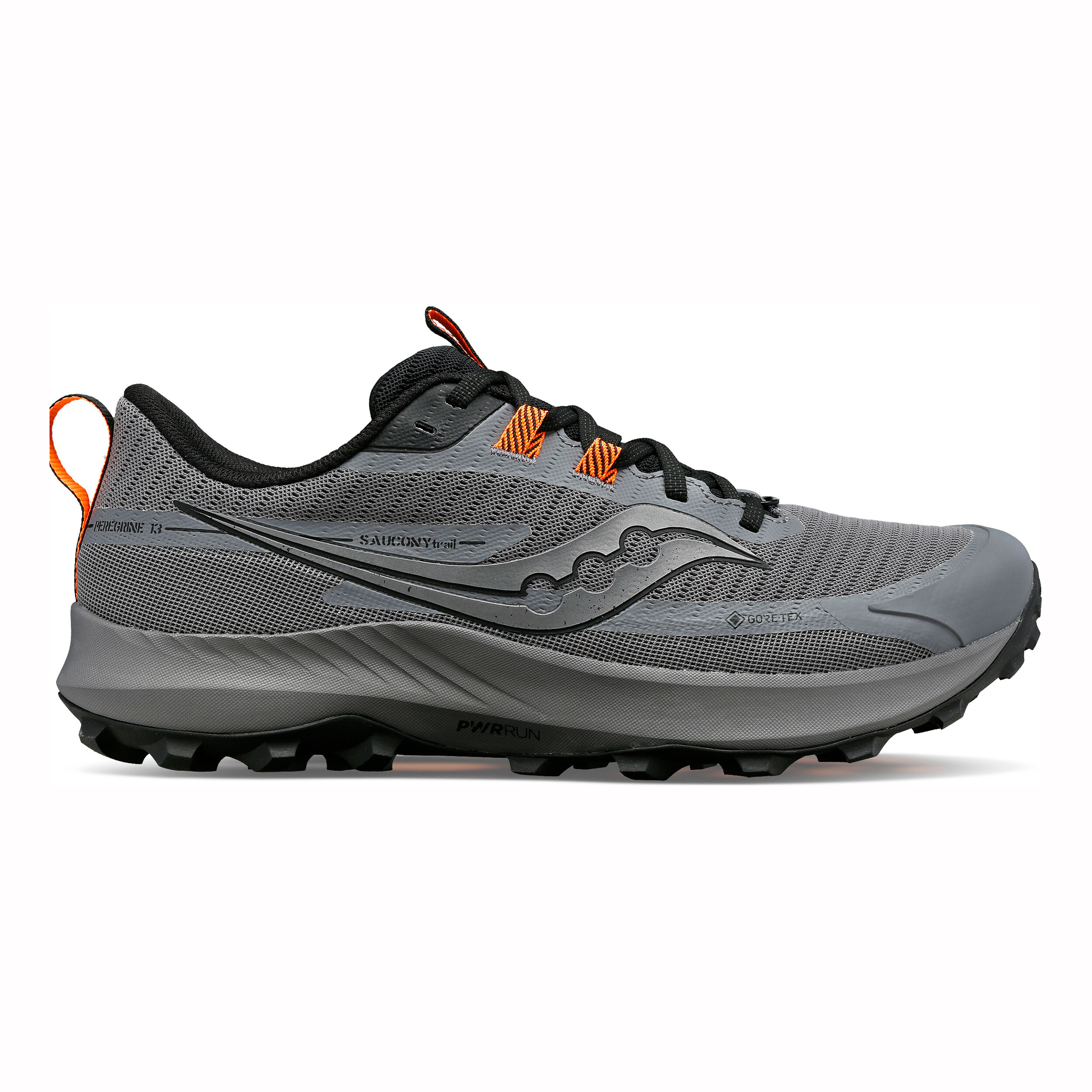 Acheter Saucony Peregrine 13 GTX Chaussure Trail Hommes Gris Noir en ligne Running Point FR