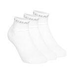 V&ecirc;tements Craft Craft Core Dry Mid Chaussettes De Running Pack De 3-Blanc