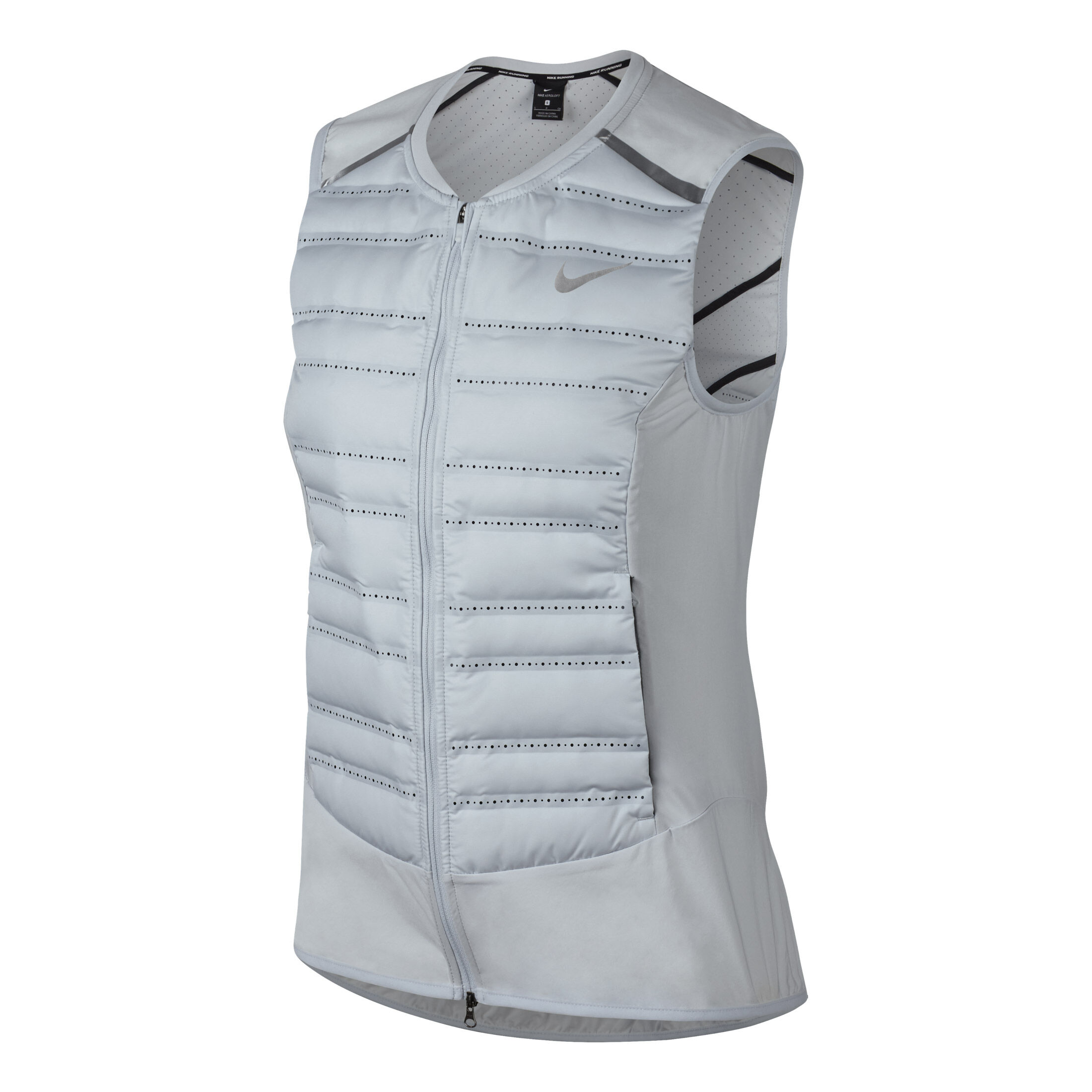 AeroLoft Gilet Femmes Gris Clair Argent
