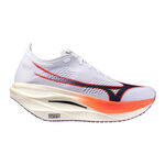 Chaussures de running Mizuno Mizuno Wave Rebellion Pro 3 Chaussure De Compétition Hommes-Blanc,Corail