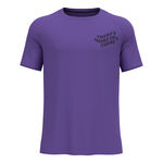 Vêtements Odlo Odlo Essential Print Maillot De Course Hommes-Violet