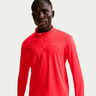 Pacer Half-Zip Maillot de course Hommes - rouge clair, argent