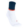RU4 Endurance Compression Chaussettes De Running Hommes-Blanc,Bleu Fonc&eacute;