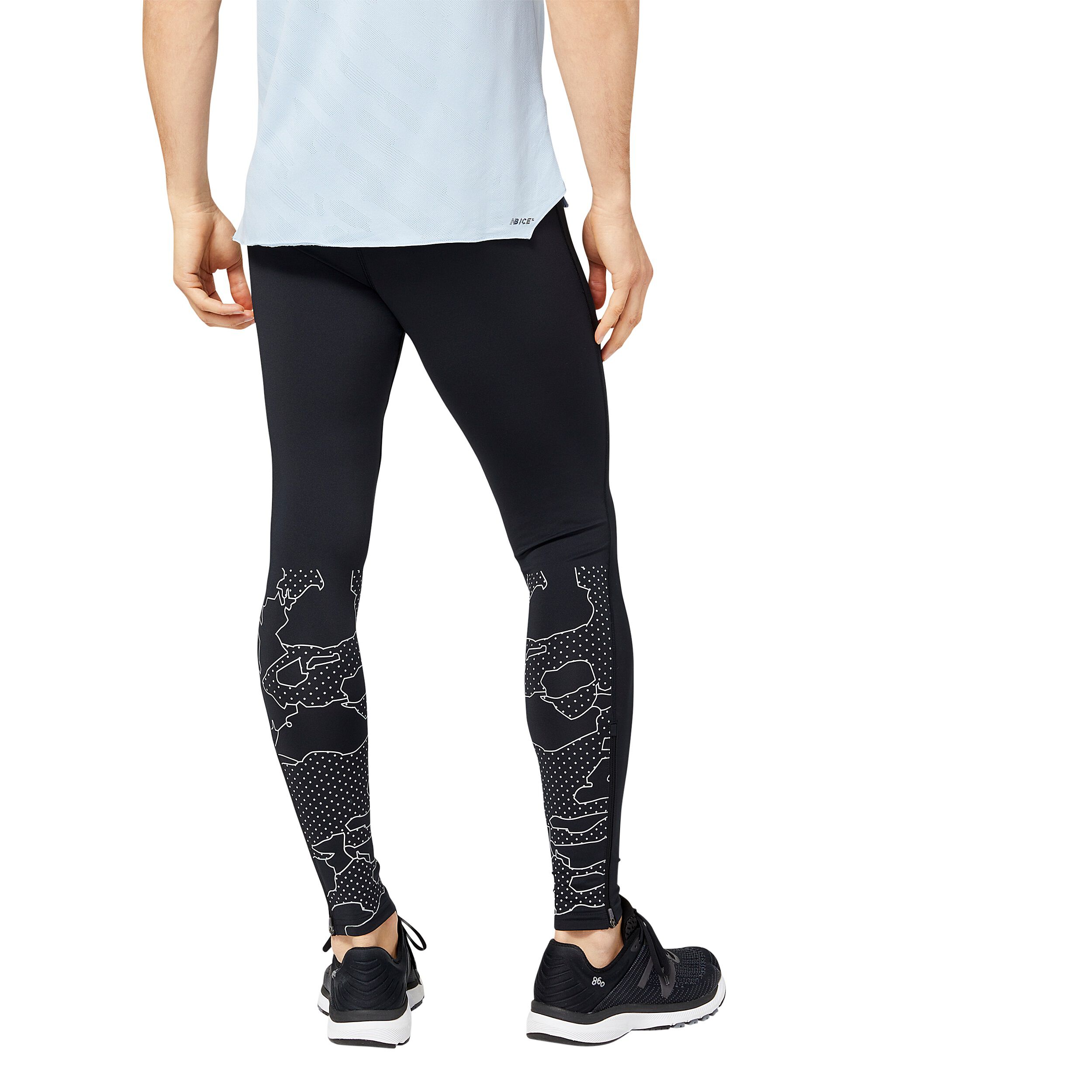 Acheter New Balance Reflective Accelerate Collant Tight Hommes Noir en ligne Running Point FR