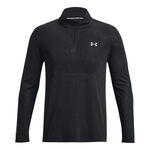 V&ecirc;tements Under Armour Under Armour Seamless Stride 1/4 Zip Haut Manches Longues Hommes-Noir