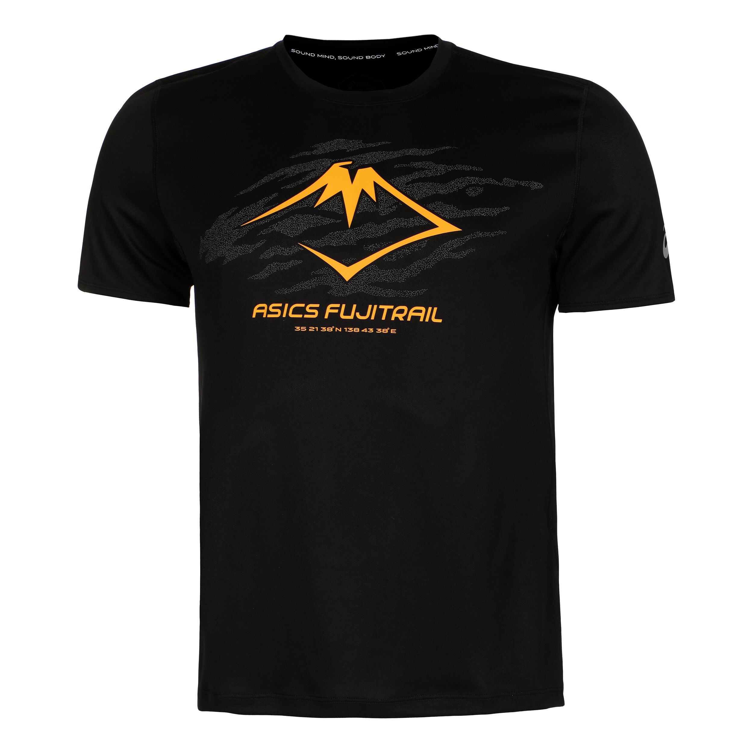 Acheter ASICS Fujitrail Logo Maillot De Course Hommes Noir en ligne Running Point FR