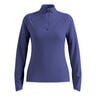 Zeroweight Warm Mid Layer 1/2 Zip Maillot De Course Femmes-Bleu