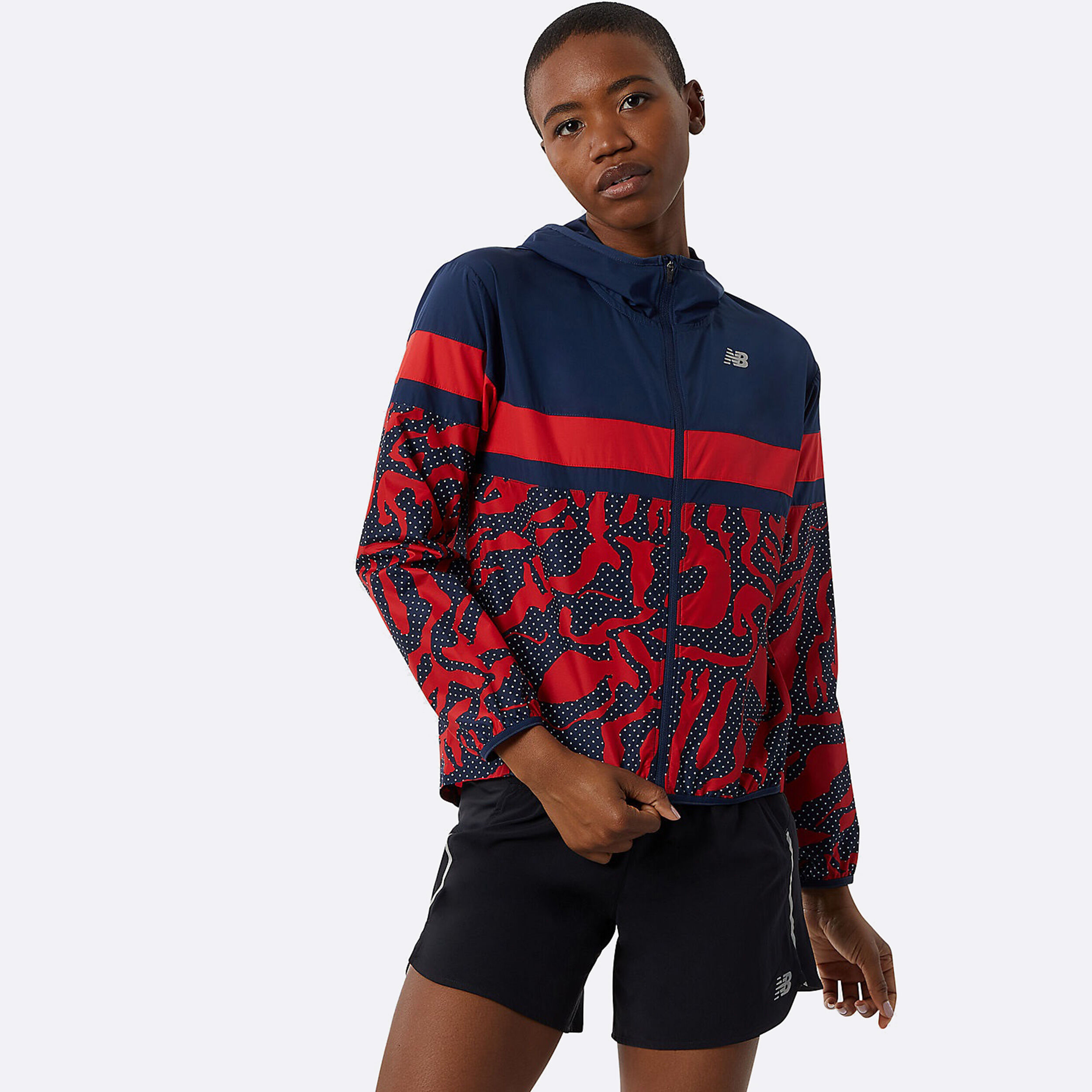 Acheter New Balance Printed Accelerate Veste Running Femmes Rouge Bleu en ligne Running Point FR