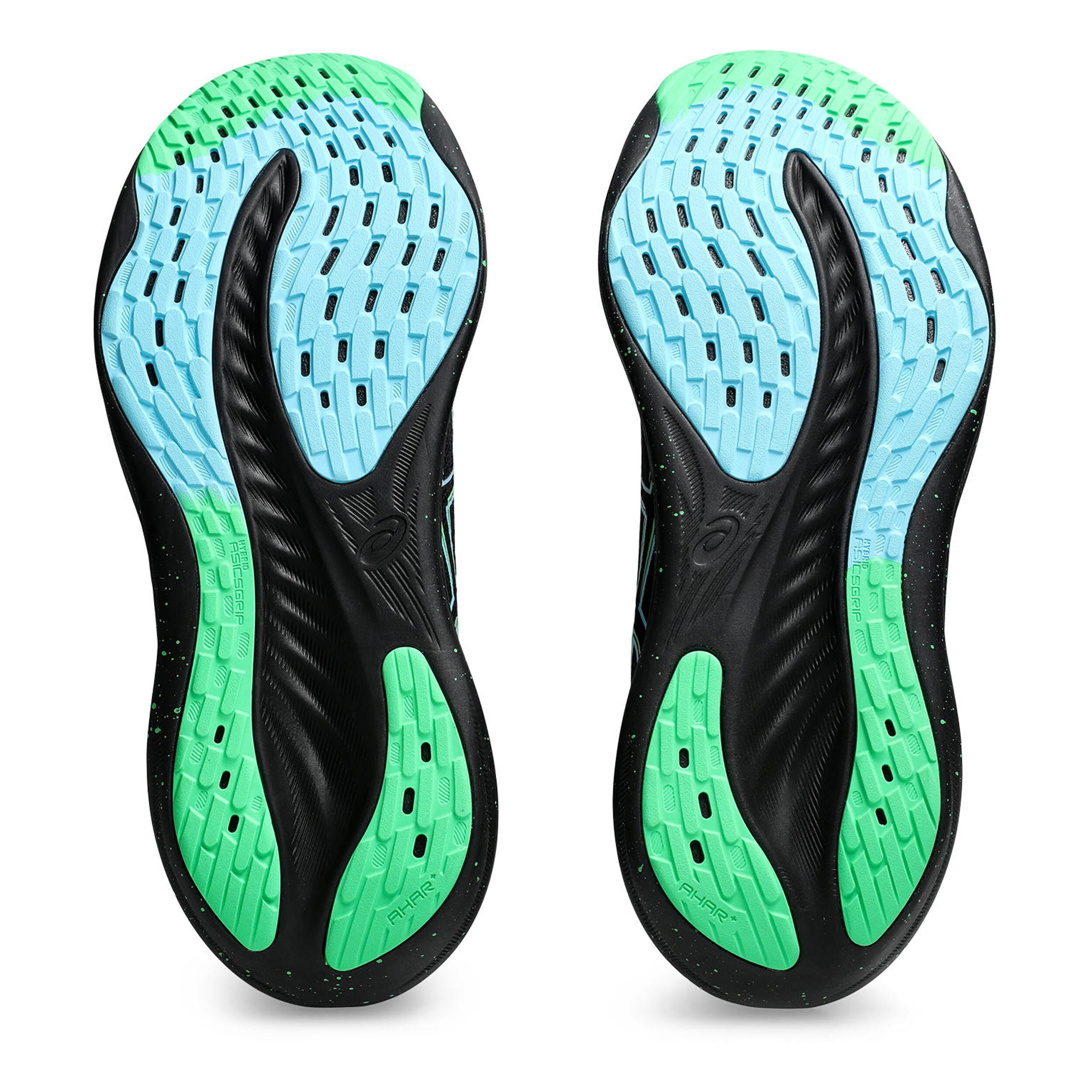 Acheter ASICS Gel Nimbus 26 Chaussure De Running Sans Stabilisateurs Hommes Noir Vert Fluo en ligne Running Point FR