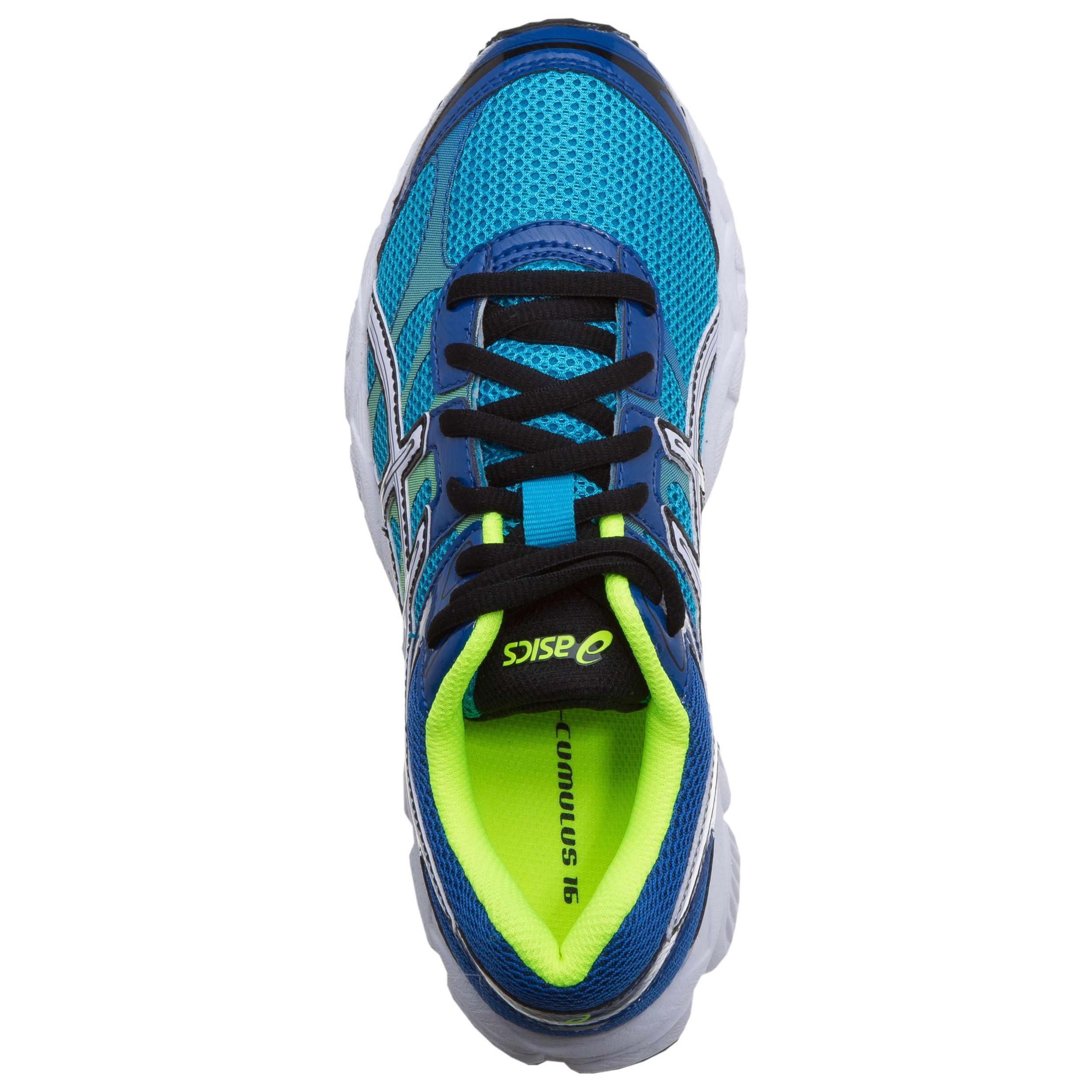 Gel Cumulus 16 GS Chaussure De Running Sans Stabilisateurs Enfants Bleu Blanc