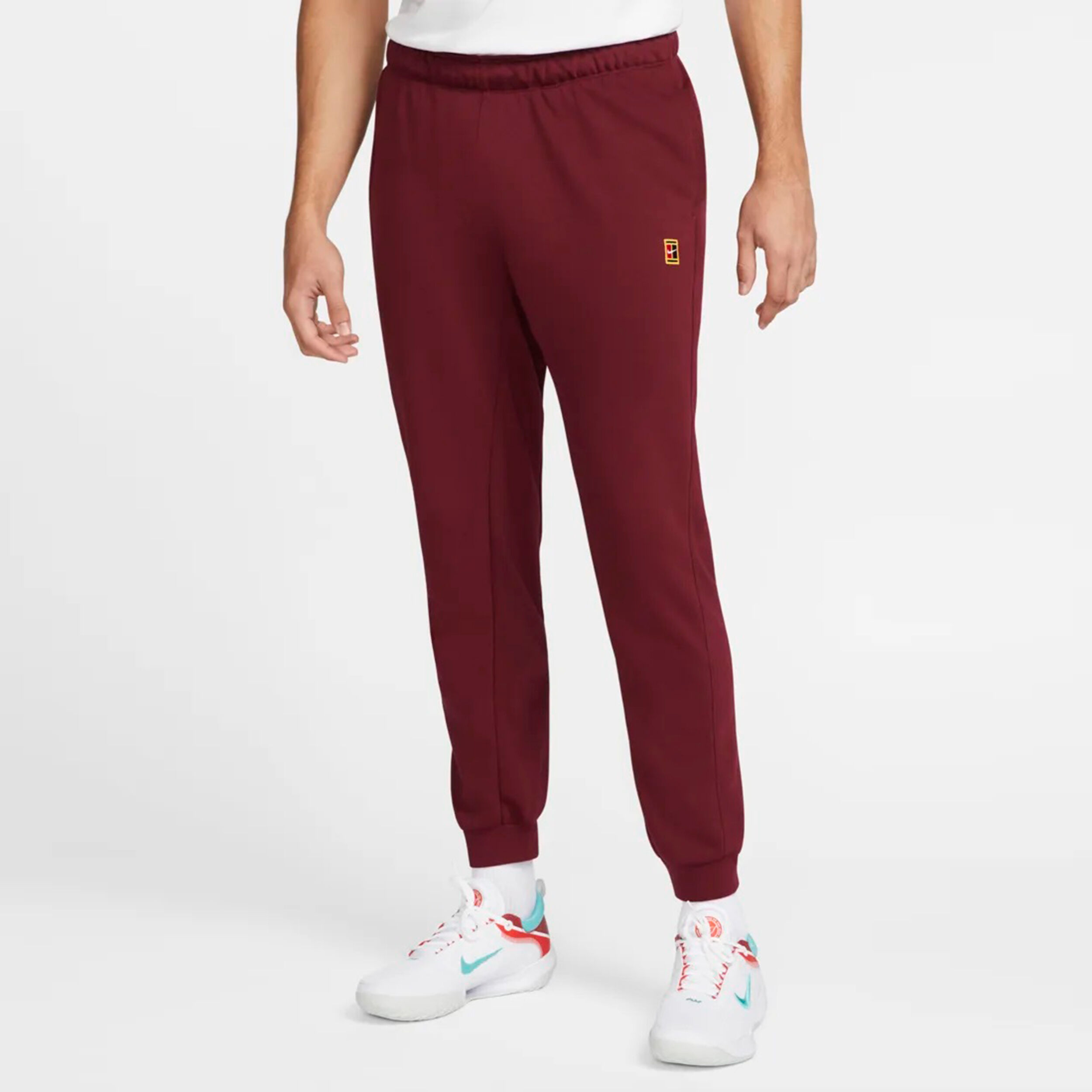 Acheter Nike Court Dri Fit Heritage Pantalon Survetement Hommes Rouge Fonce en ligne Running Point FR