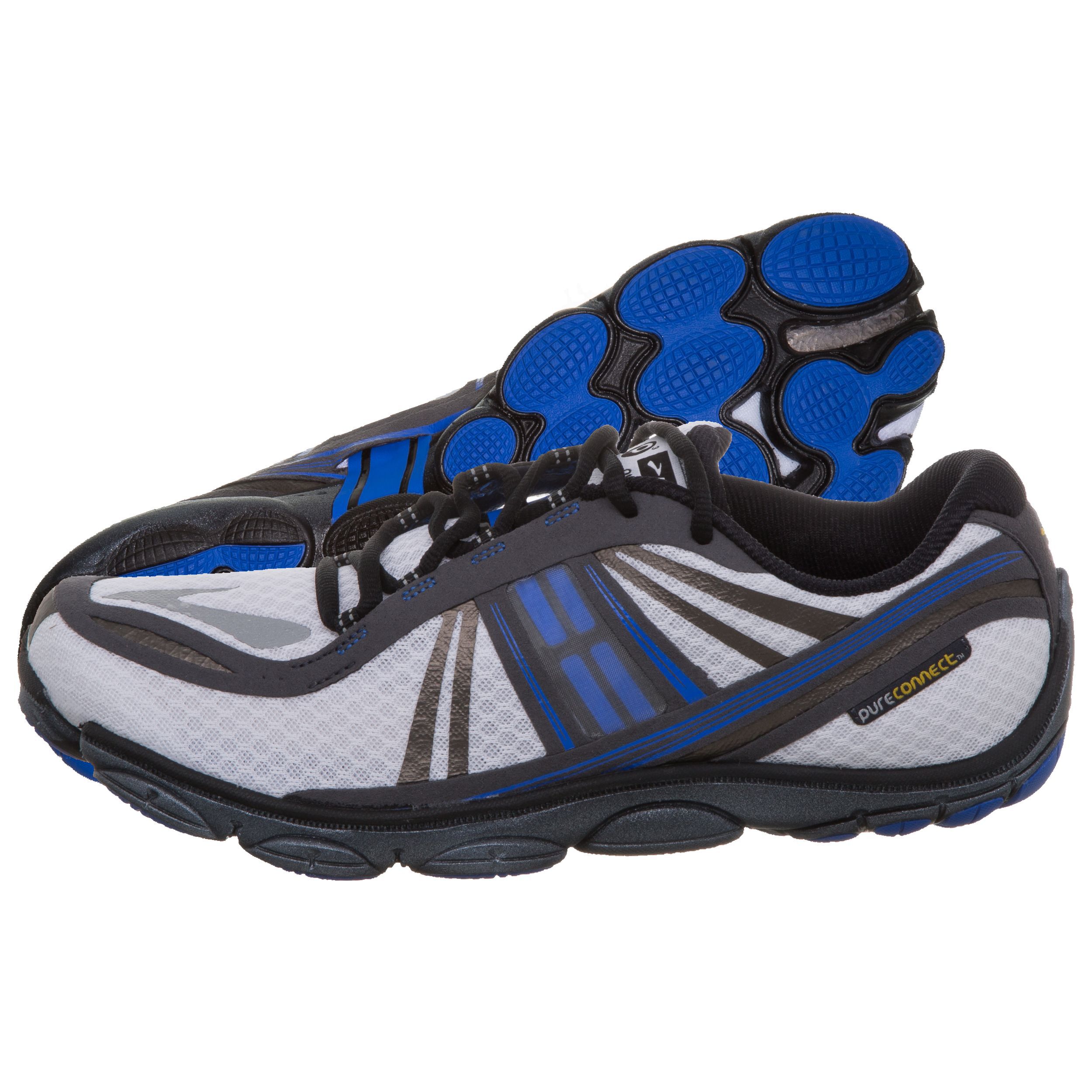 Pure Connect Chaussure Natural running Ultra leger Hommes Blanc Bleu