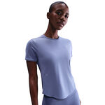 V&ecirc;tements Nike Nike Swift Tee Maillot de course Femmes-bleu gris, argent