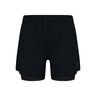 Zeroweight 5in 2in1 Short De Running Hommes-Noir