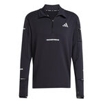 V&ecirc;tements adidas adidas adi365 Warm Half-Zip Maillot de course Hommes-noir