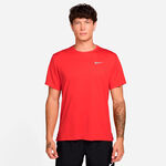 V&ecirc;tements Nike Nike Miler Tee Maillot de course Hommes-rouge clair, argent