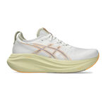 Chaussures de running ASICS ASICS Gel-Nimbus 27 Chaussure De Running Sans Stabilisateurs Hommes-Blanc,Mauve