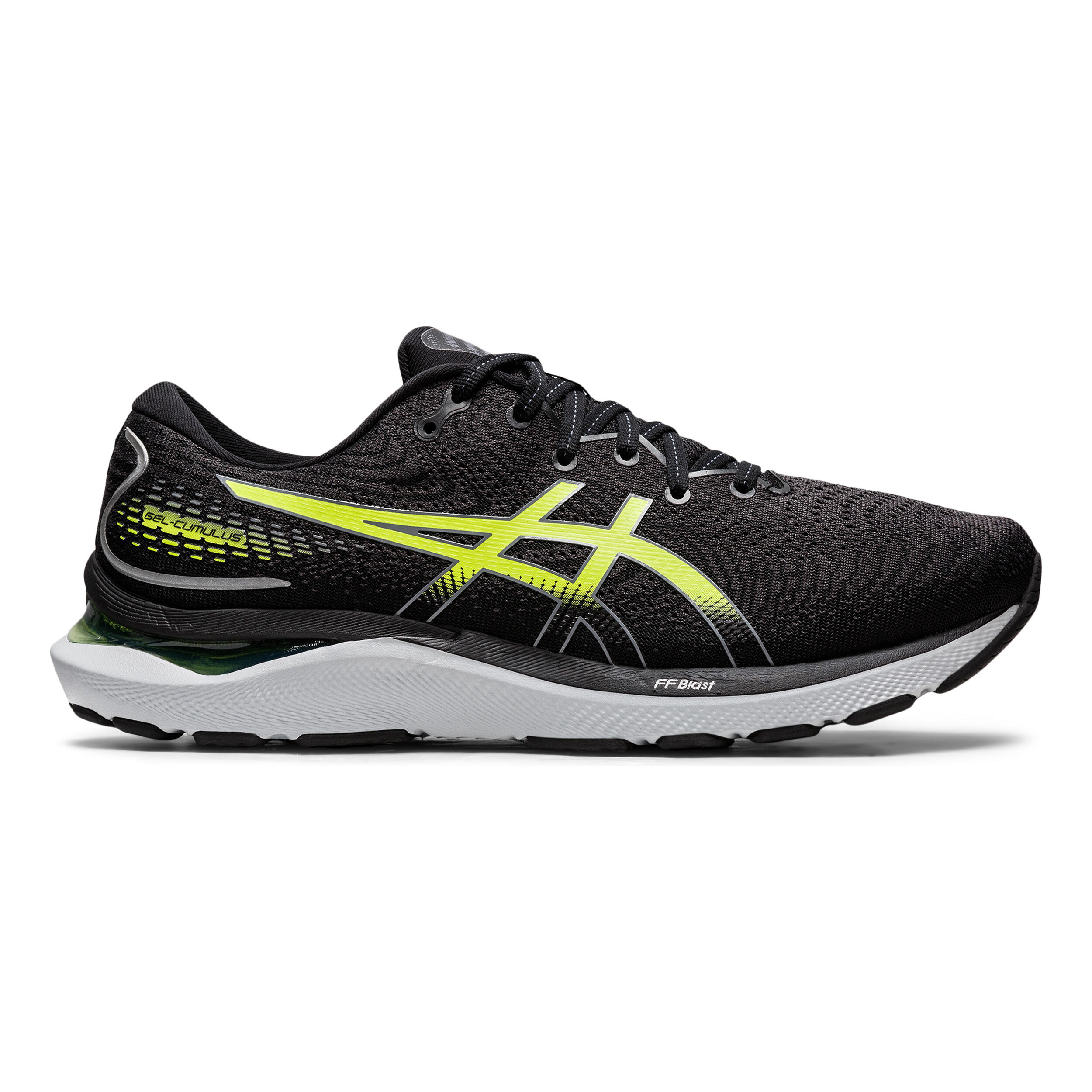 Acheter ASICS Gel Cumulus 24 Chaussure De Running Sans Stabilisateurs Hommes Noir Vert en ligne Running Point FR