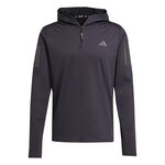 Vêtements adidas adidas Own The Run Winter Half-Zip Maillot De Course Hommes-Noir