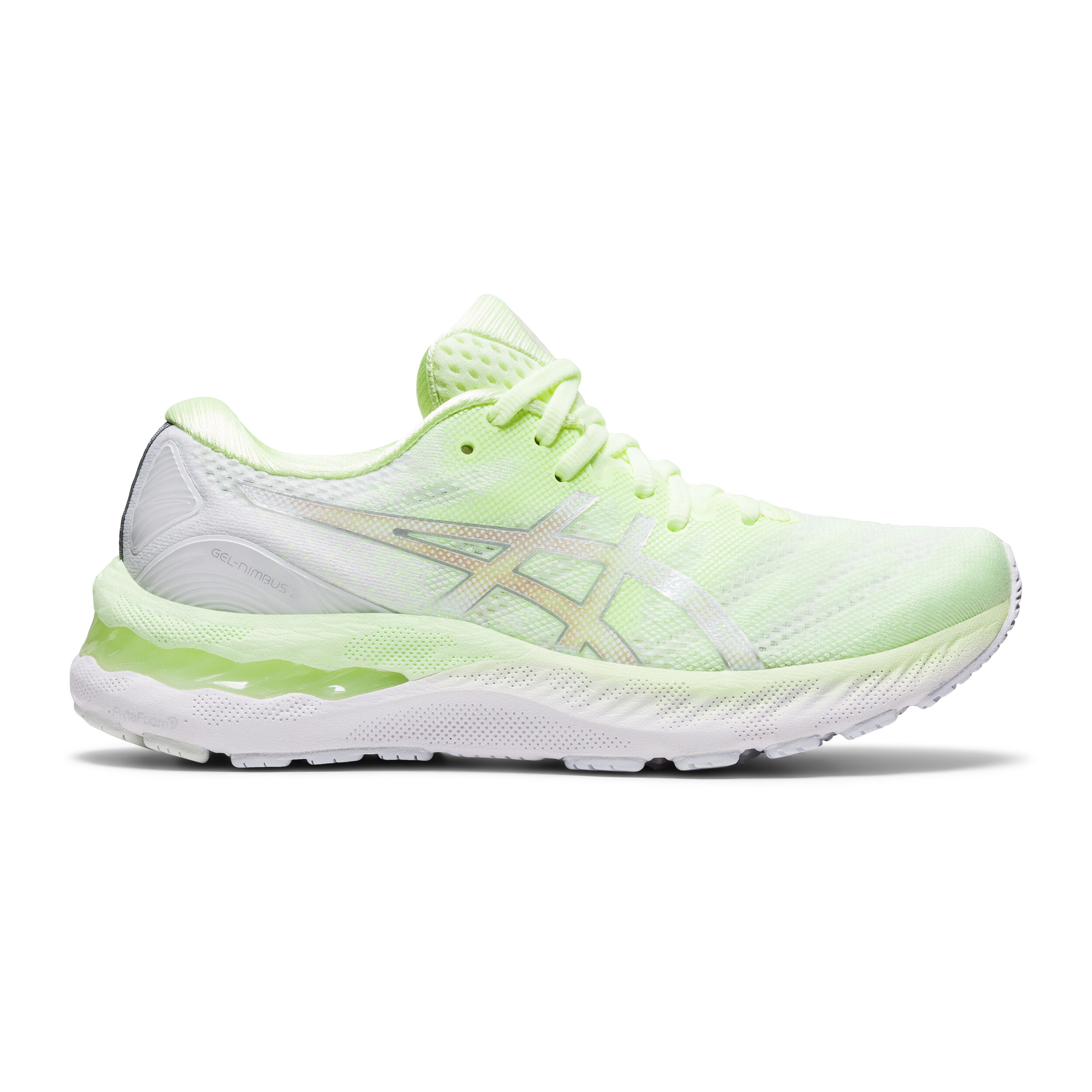 Acheter ASICS Gel Nimbus 23 Chaussure De Running Sans Stabilisateurs Femmes Jaune Blanc en ligne Running Point FR