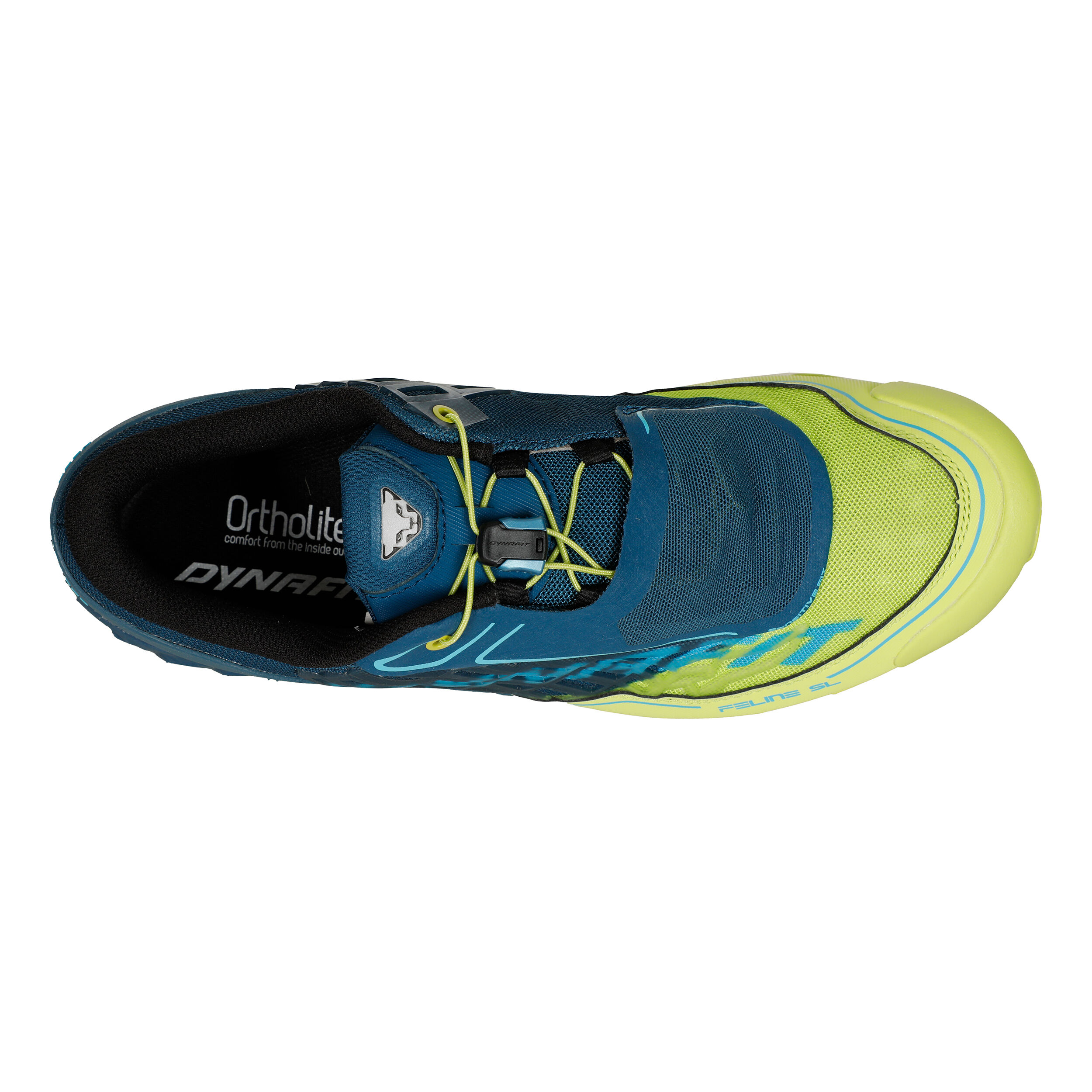 Feline SL Chaussure Trail Hommes Bleu Fonce Vert Fluo