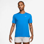 Vêtements Nike Nike Dri-Fit UV Miler Maillot de course Hommes - bleu, argent