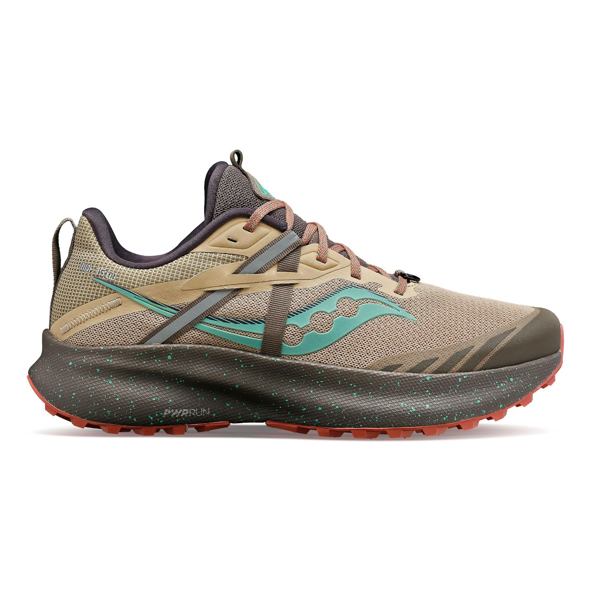 Acheter Saucony Ride 15 TR Chaussure Trail Femmes Marron Turquoise en ligne Running Point FR