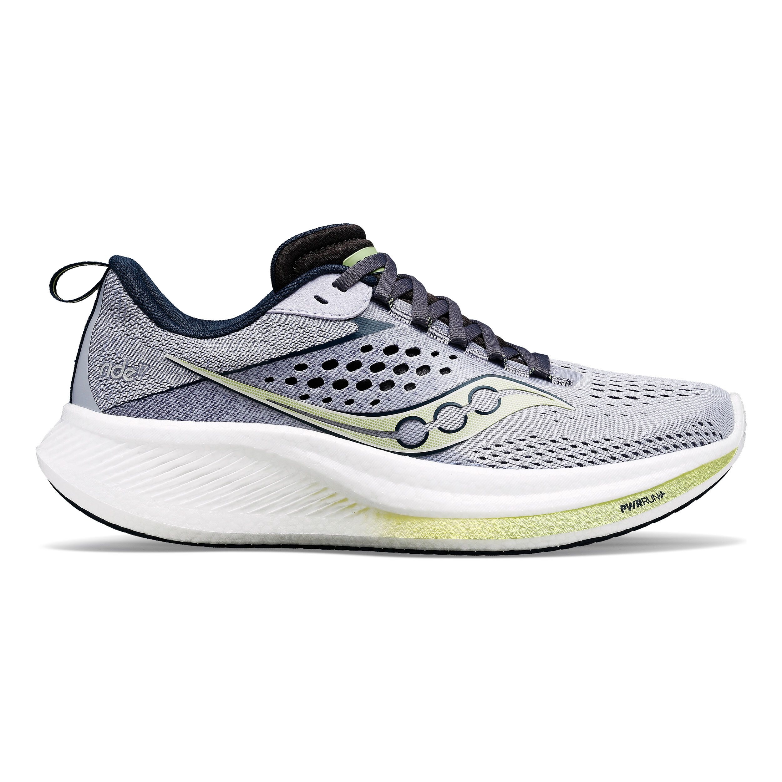 Acheter Saucony Ride 17 Chaussure De Running Sans Stabilisateurs Femmes Lilas Bleu Fonce en ligne Running Point FR