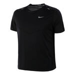 V&ecirc;tements Nike Nike Dri-Fit Rise 365 Maillot De Course Hommes-Noir,Argent