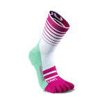 V&ecirc;tements UYN UYN Runner's Five Chaussettes De Running Femmes-Blanc,Vert