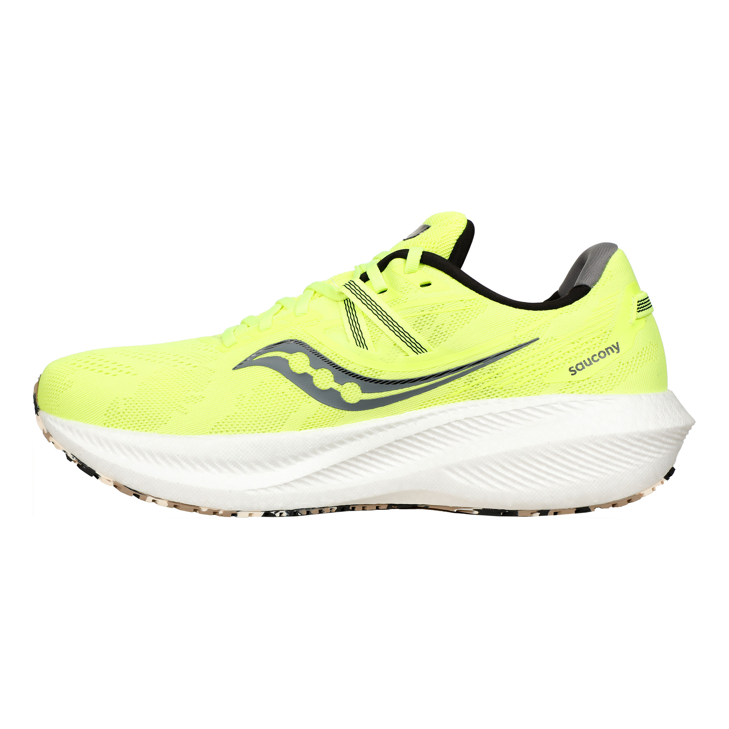 Acheter Saucony Triumph 20 Chaussure De Running Sans Stabilisateurs Hommes Jaune Noir en ligne Running Point FR