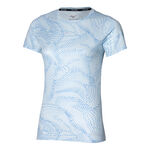 Vêtements Mizuno Mizuno Impulse Core Graphic Maillot De Course Femmes-Bleu Clair