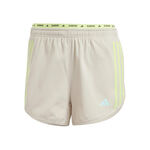 Vêtements adidas adidas Own The Run 3S Short De Running Femmes-Beige
