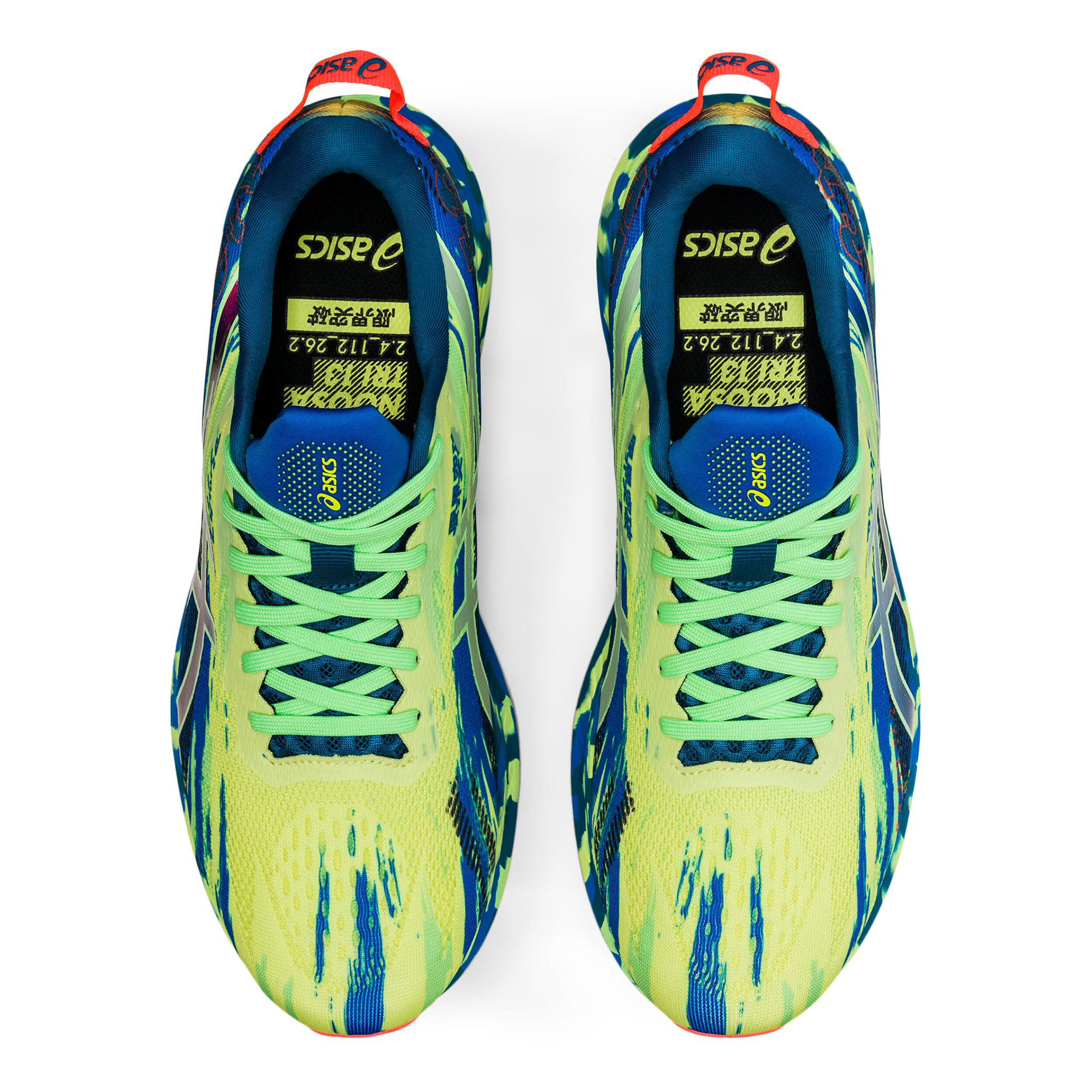 Asics bleu et jaune fluo cheap