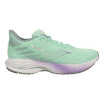 Chaussures de running Mizuno Mizuno Wave Rider 28 Chaussure De Running Sans Stabilisateurs Femmes-Vert,Violet