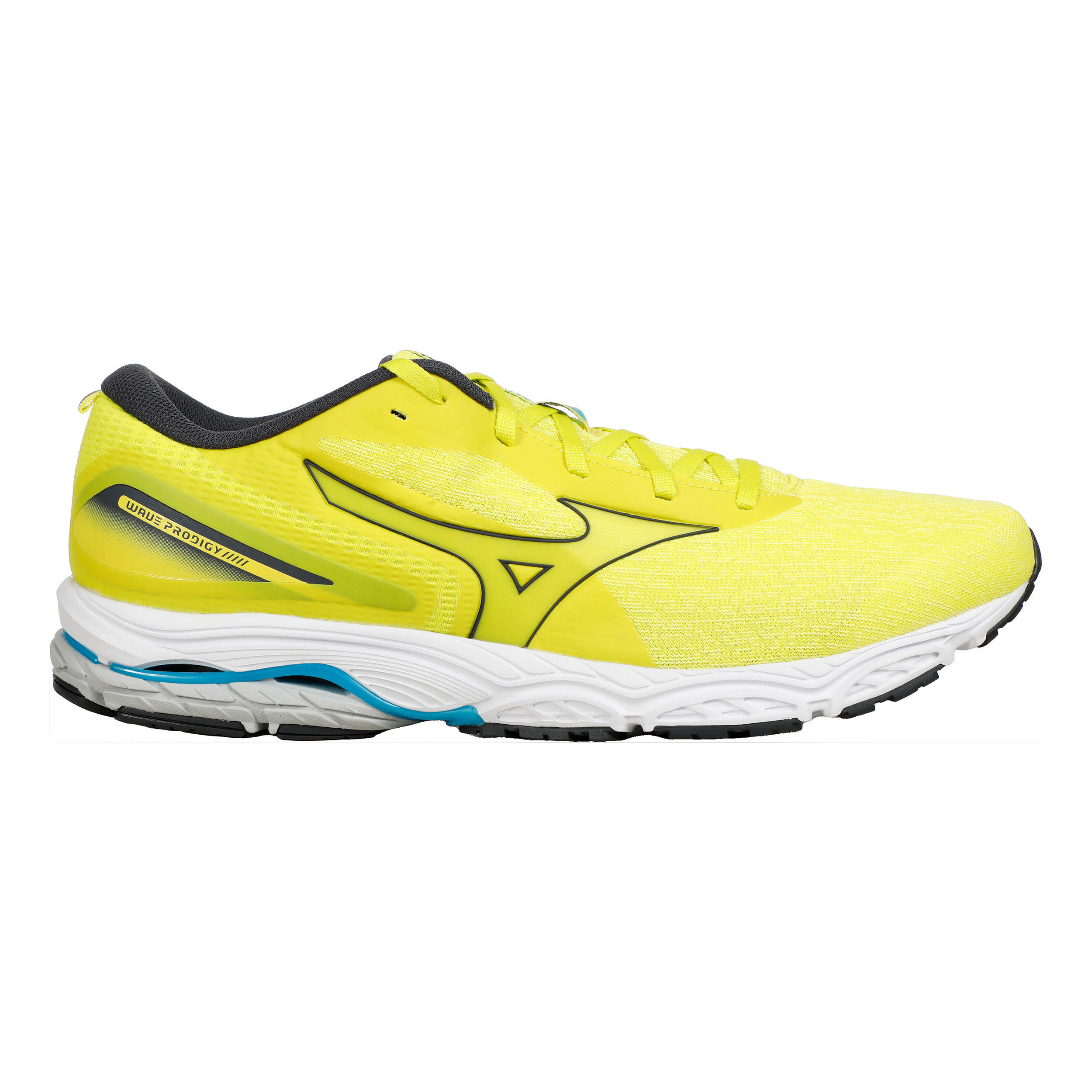 Acheter Mizuno Wave Prodigy 5 Chaussure De Running Sans Stabilisateurs Hommes Jaune Bleu Fonce en ligne Running Point FR