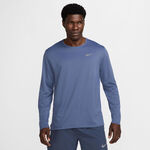 Vêtements Nike Nike Dri-Fit UV Miler Maillot de course Hommes - bleu, argent