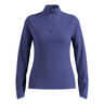 Zeroweight Warm Mid Layer 1/2 Zip Maillot De Course Femmes-Bleu