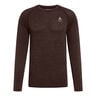 Essential Seamless Haut Manches Longues Hommes-Marron