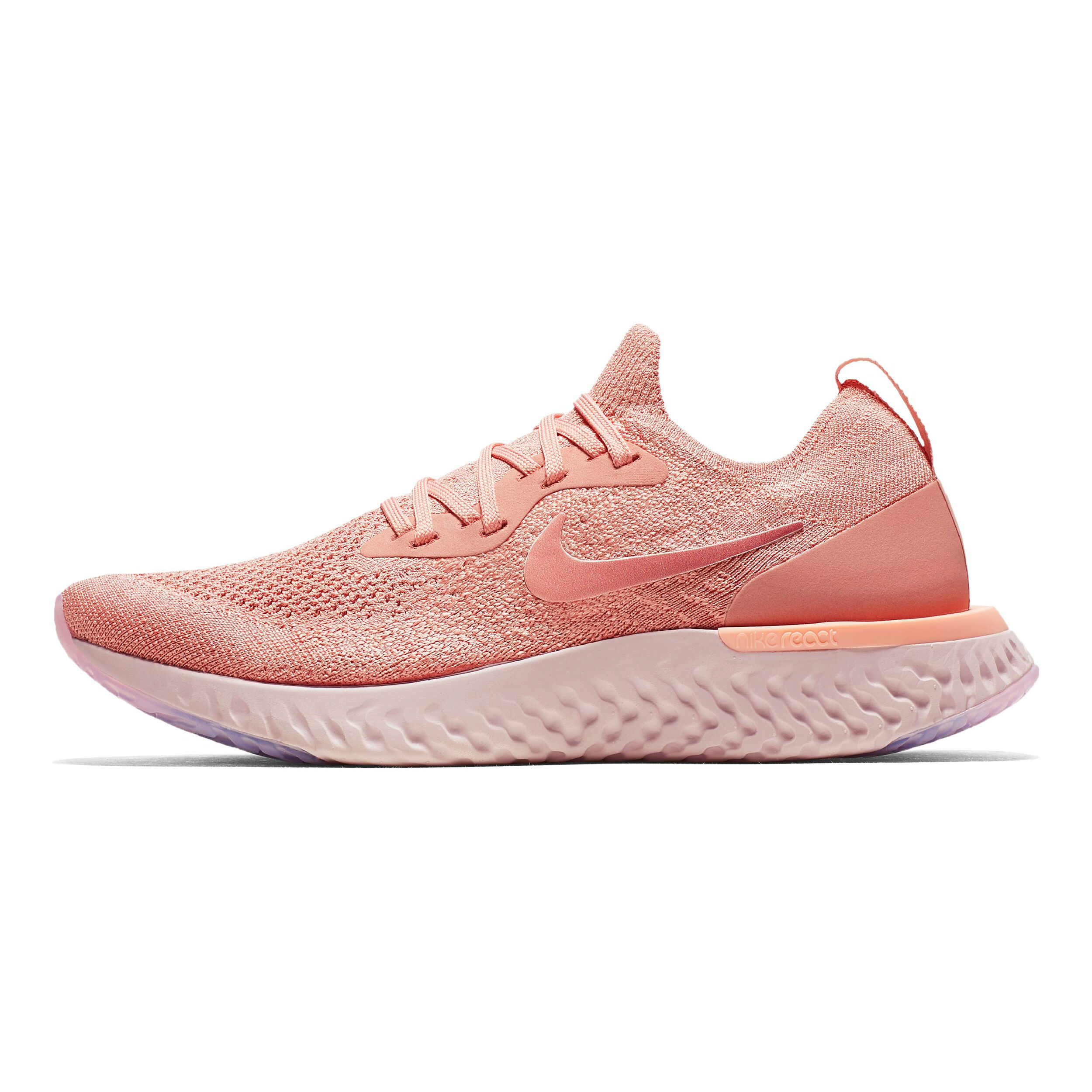 Epic React Flyknit Chaussure De Running Sans Stabilisateurs Femmes Rose Pink