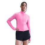 Vêtements Nike Nike Swift Half-Zip Maillot De Course Femmes-Pink,Argent