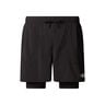 Sunriser 2in1 6in Short De Running Hommes-Noir